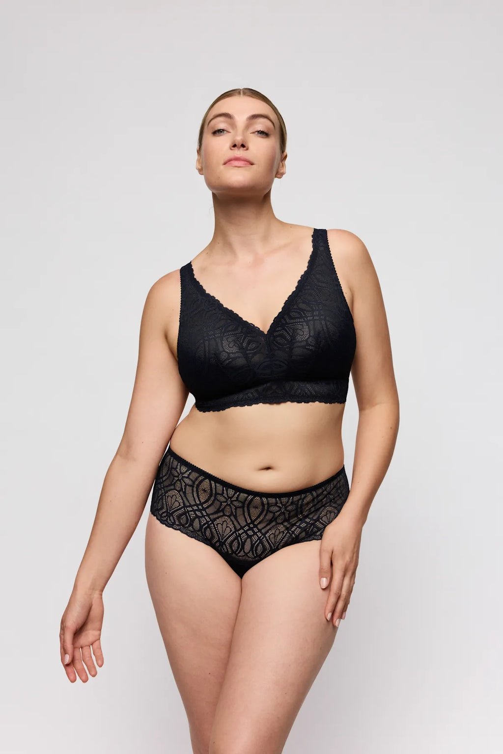 Prima Donna - Salerno Bralette - Natural/Midnight Blue - 0163536