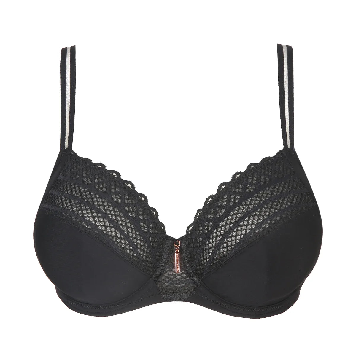 Prima Donna - Twist East End Full Cup Bra- 0141930 - Powder Rose/Charcoal