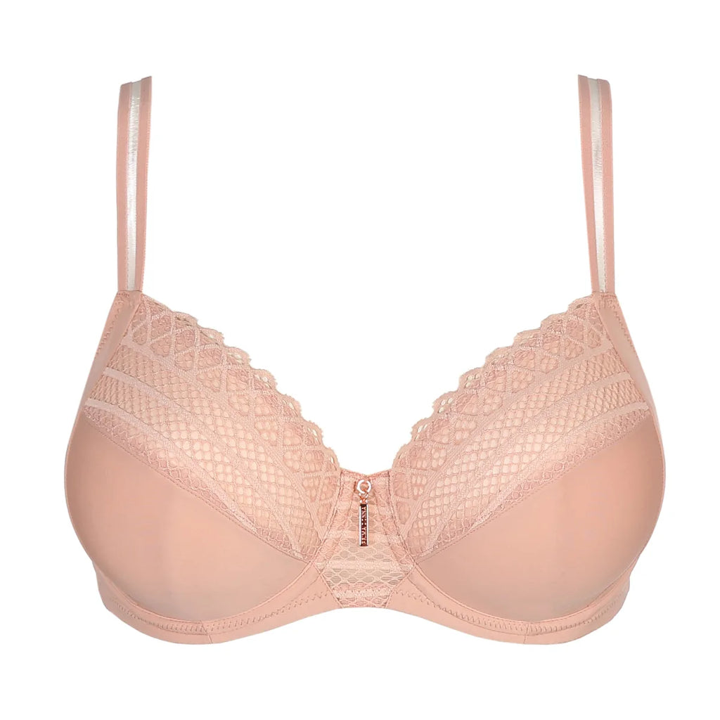Prima Donna - Twist East End Full Cup Bra- 0141930 - Powder Rose/Charcoal