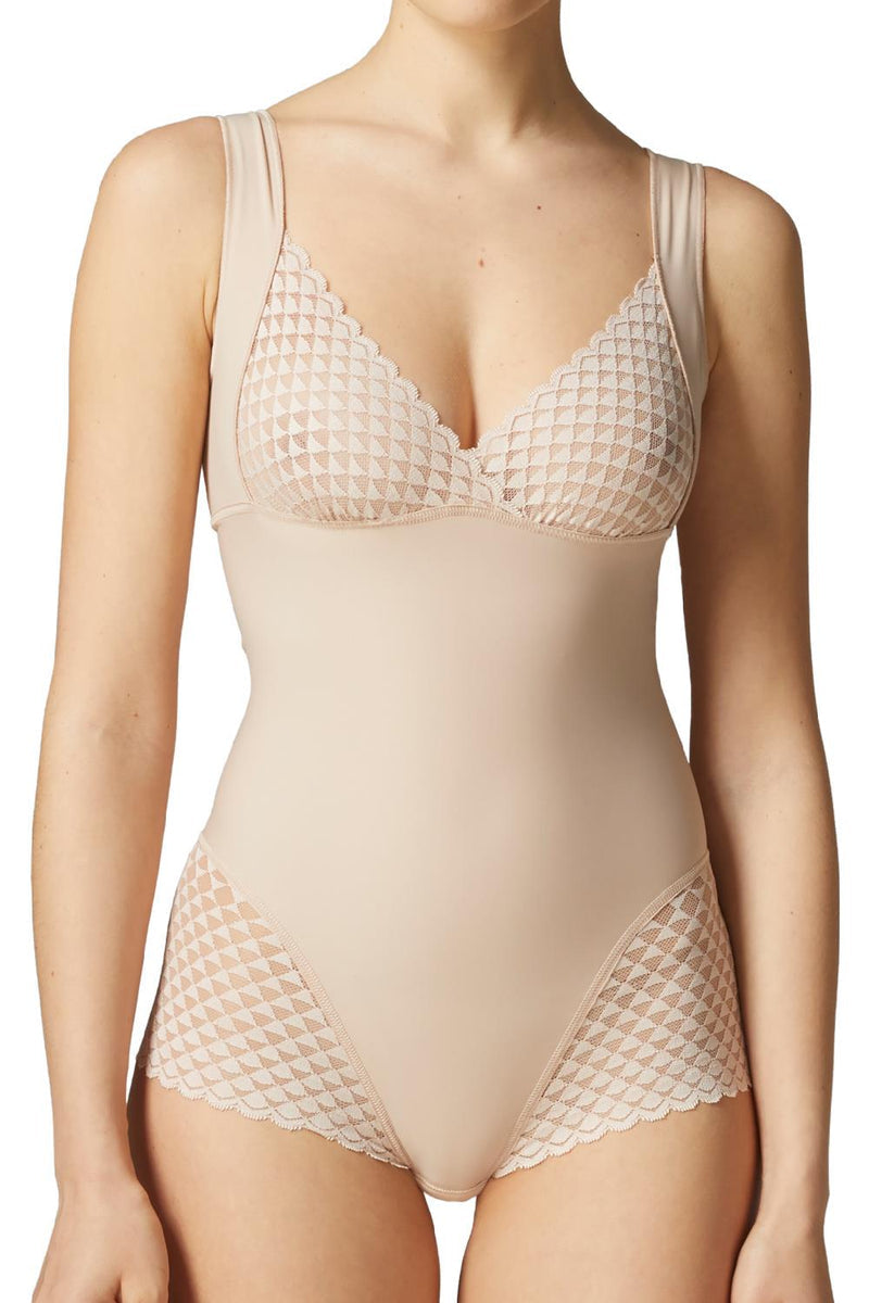 Simone Perele - Body Control Shaper Bodysuit - 19Y500 - Black/Peau Rose