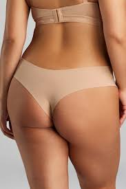 Siella Organic Cotton Thong - White/Black/Beige - 85661