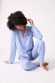 PJ SALVAGE- STAR GAZER - LONG SLEEVE TOP/PANT - RPSGLS/RPSGP - Denim Blue