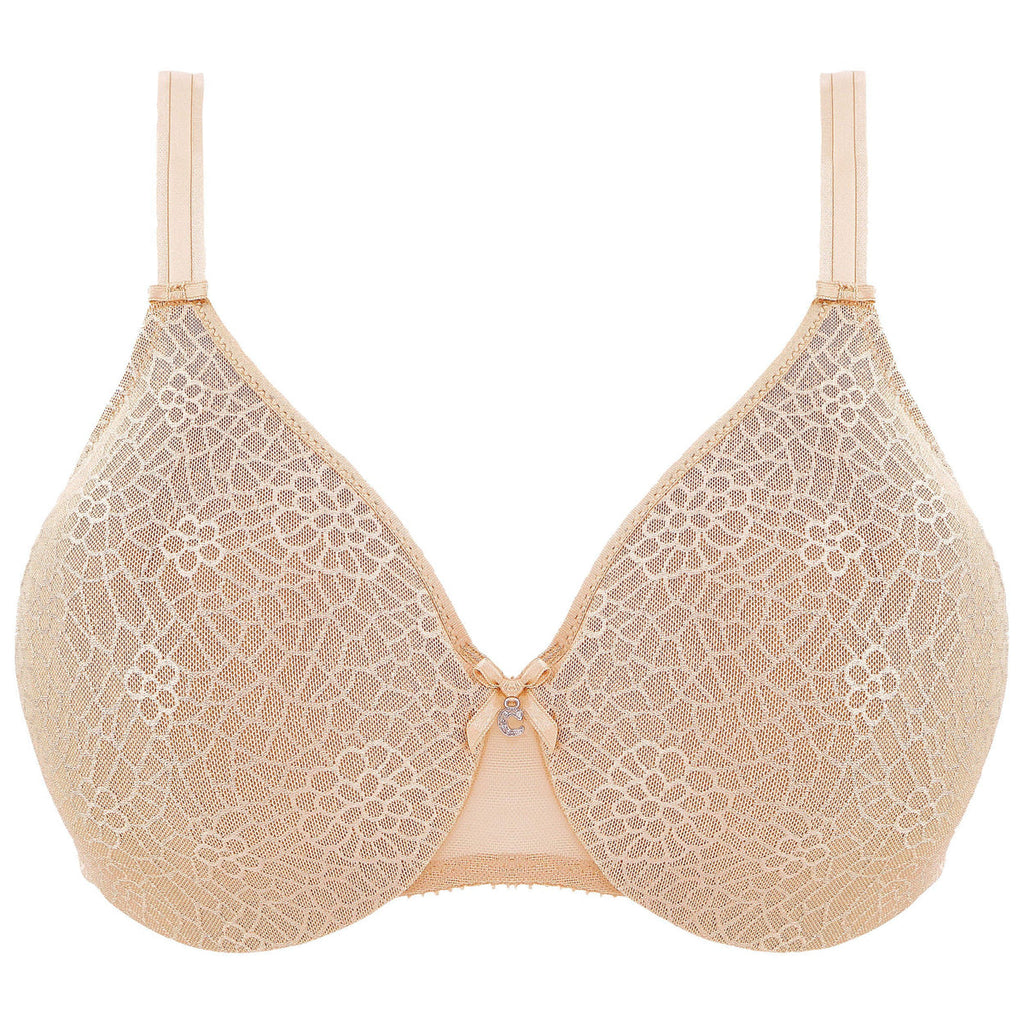 Chantelle C Magnifique Seamless Unlined Minimizer Bra - C18910 Cafe Latte, Black, Black