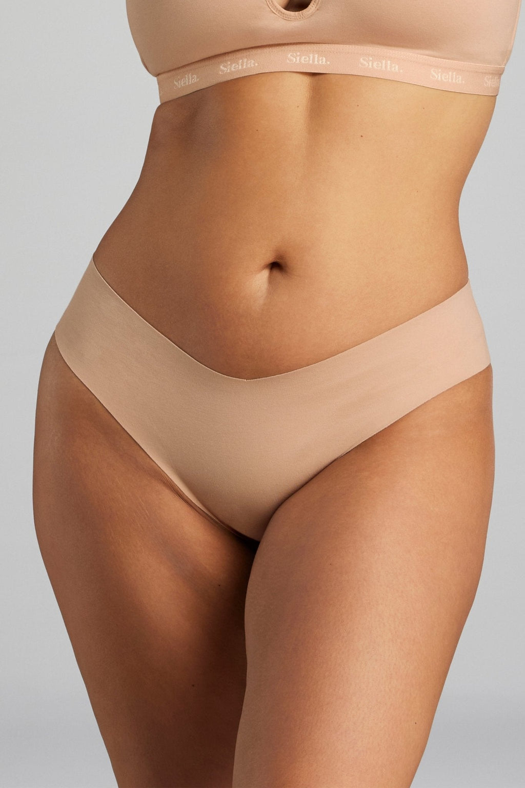 Siella Organic Cotton No-Show Thong - SILC241
